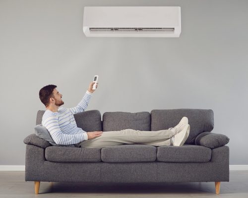 air conditioner, man, sofa, living room, air, home, furniture, interior, cooling, ventilation, cooler, vent, air conditioner, air conditioner, air conditioner, air conditioner, air conditioner